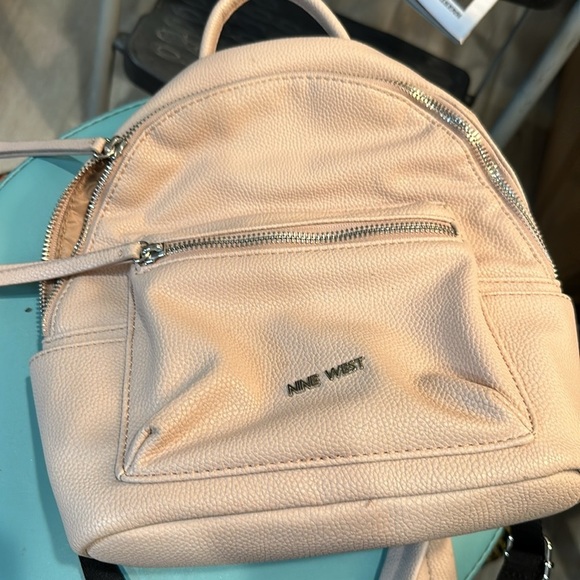 Nine West Handbags - Nine West Pink Leather Taren Backpack